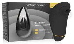 WOMANIZER PREMIUM 2 ESTIMULADOR DE CLiTORIS NEGRO