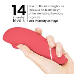 WOMANIZER PREMIUM 2 ESTIMULADOR DE CLiTORIS FRAMBUESA