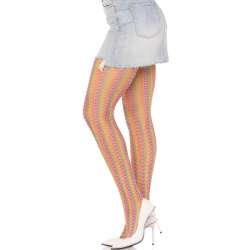 LEG AVENUE MEDIAS DE CROCHET MULTICOLOR