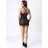 LIVCO CORSETTI FASHION ANTONELLA LC 20203 BABYDOLL TANGA NEGRO S M
