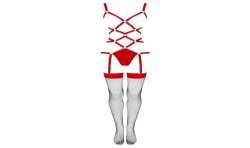 LIVCO CORSETTI FASHION THIARA LC 20213 SET BODY MEDIAS ROJA S M