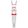 LIVCO CORSETTI FASHION THIARA LC 20213 SET BODY MEDIAS ROJA S M