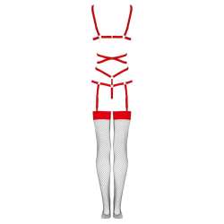 LIVCO CORSETTI FASHION THIARA LC 20213 SET BODY MEDIAS ROJA S M