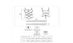 LIVCO CORSETTI FASHION THIARA LC 20213 SET BODY MEDIAS ROJA S M