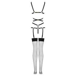 LIVCO CORSETTI FASHION THIARA LC 20213 SET BODY MEDIAS NEGRO S M