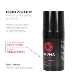 BRUMA VIBRADOR LiQUIDO ULTRA DESLIZANTE FRESA 15 ML