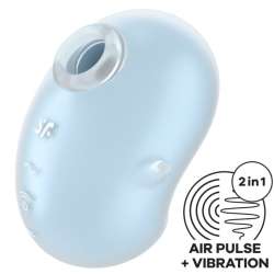 SATISFYER CUTIE GHOST VIBRADOR LAY ON AZUL CLARO