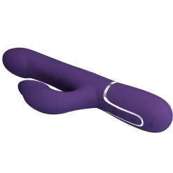 PRETTY LOVE ZALIN VIBRADOR RABBIT PERLAS 4 EN 1 MORADO