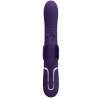 PRETTY LOVE VIBRADOR RABBIT MULTIFUNCIoN 4 EN 1 MARIPOSA MORADO