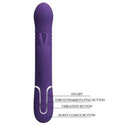 PRETTY LOVE COALE VIBRADOR RABBIT 4 EN 1 MORADO