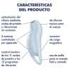 SATISFYER POCKET PRO 1 ESTIMULADOR CLiTORIS AZUL CLARO