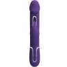 PRETTY LOVE KAMPAS VIBRADOR RABBIT 3 EN 1 MULTIFUNCIoN CON LENGUA VIOLETA