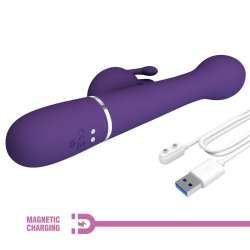 PRETTY LOVE DEJON VIBRADOR RABBIT 3 EN 1 MULTIFUNCIoN MORADO
