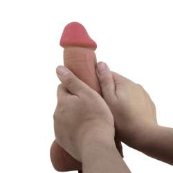 PRETTY LOVE SLIDING SKIN SERIES DILDO REALiSTICO CON VENTOSA PIEL DESLIZANTE MULATO 234 CM