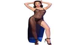 CHILIROSE CR 4707 BABYDOLL LARGO TANGA NEGRO S