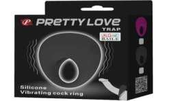 PRETTY LOVE TRAP ANILLO VIBRADOR NEGRO