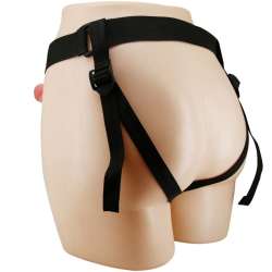 PRETTY LOVE MAVIS HARNESS BRIEFS UNIVERSAL CON DILDO 19 CM NATURAL