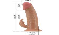 PRETTY LOVE MAVIS HARNESS BRIEFS UNIVERSAL CON DILDO 19 CM NATURAL