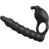 PRETTY LOVE BLACKNEY ANILLO PENE CON PLUG VIBRADOR NEGRO