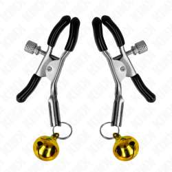 KINK PINZAS PARA PEZONES CON CAMPANILLA DORADA 6 CM