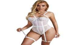 SUBBLIME TEDDY CON LIGUERO DETALLE TIRAS PECHO BLANCO S M