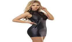 SUBBLIME VESTIDO SEXY DE CUERO S M