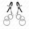 KINK PINZAS PARA PEZONES CON 3 AROS 6 CM