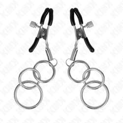 KINK PINZAS PARA PEZONES CON 3 AROS 6 CM