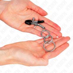 KINK PINZAS PARA PEZONES CON 3 AROS 6 CM