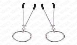 KINK PINZAS PARA PEZONES FINA CON ARO PLATEADO 7 CM