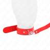 KINK COLLAR CON CORREA 116 CM FINO ROJO AJUSTABLE 32 50 CM X 8 CM