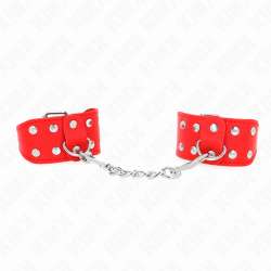KINK MUaEQUERAS CON DOBLE LaNEA DE TACHUELAS AJUSTABLE ROJO
