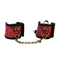 KINK MUaEQUERAS DISEaO ESCaNDALO ROJO NEGRO DETALLE LAZO 245 CM X 65 CM