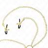 KINK PINZAS PARA PEZONES Y CLaTORIS 4 ENGANCHES AJUSTABLE DORADO