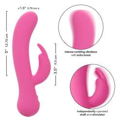 CALEXOTICS FIRST TIME VIBRADOR RABBIT RECARGABLE ROSA