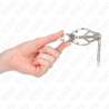 KINK PINZAS PARA PEZONES ESTILO JAPONaS CON CADENAS PLATEADO