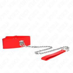 KINK COLLAR CON CORREA 65 CM ANCHO ROJO AJUSTABLE 335 41 CM X 5 CM