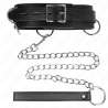 KINK COLLAR CON CORREA 80 CM ESCLAVITUD 3 ANILLOS 53 X 5 CM