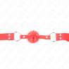 KINK MORDAZA DE BOLA 45 CM DURA HUECA ROJO COMPLETA 62 x 2 CM