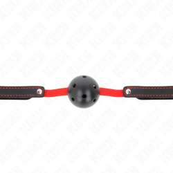 KINK MORDAZA DE BOLA 45 CM DURA HUECA CON CINTURaN ELaSTICO 56 x 15 CM