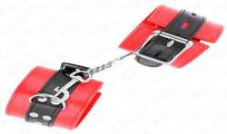 KINK MUaEQUERAS ROJO CON CORREA NEGRO AJUSTABLE 17 28 CM X 6 CM