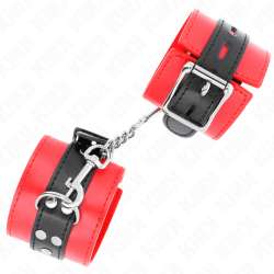 KINK MUaEQUERAS ROJO CON CORREA NEGRO AJUSTABLE 17 28 CM X 6 CM