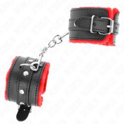 KINK MUaEQUERAS FORRADAS PREMIUM ROJO CON CORREA NEGRO AJUSTABLE 17 29 CM X 6 CM