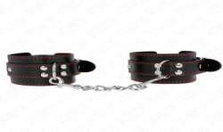 KINK MUaEQUERAS NEGRO CON DETALLES EN ROJO AJUSTABLE 20 28 CM X 55 CM