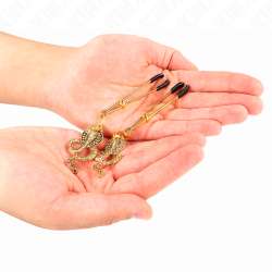 KINK PINZAS PARA PEZONES CON COLGANTE DE COBRA 6 CM