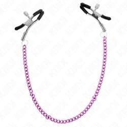 KINK PINZAS PARA PEZONES CON CADENA VIOLETA 30 CM