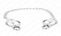 KINK PINZAS PARA PEZONES ESTILO JAPONaS CON CADENA PLATEADO 30 CM