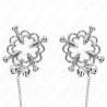 KINK PINZAS PARA PEZONES FLOR METaLICA CON CADENA