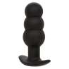 CALEXOTICS ROCK BOTTOM PLUG ANAL CON CUENTAS 10 VIBRACIONES SILICONA NEGRO