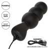 CALEXOTICS ROCK BOTTOM PLUG ANAL CON CUENTAS 10 VIBRACIONES SILICONA NEGRO